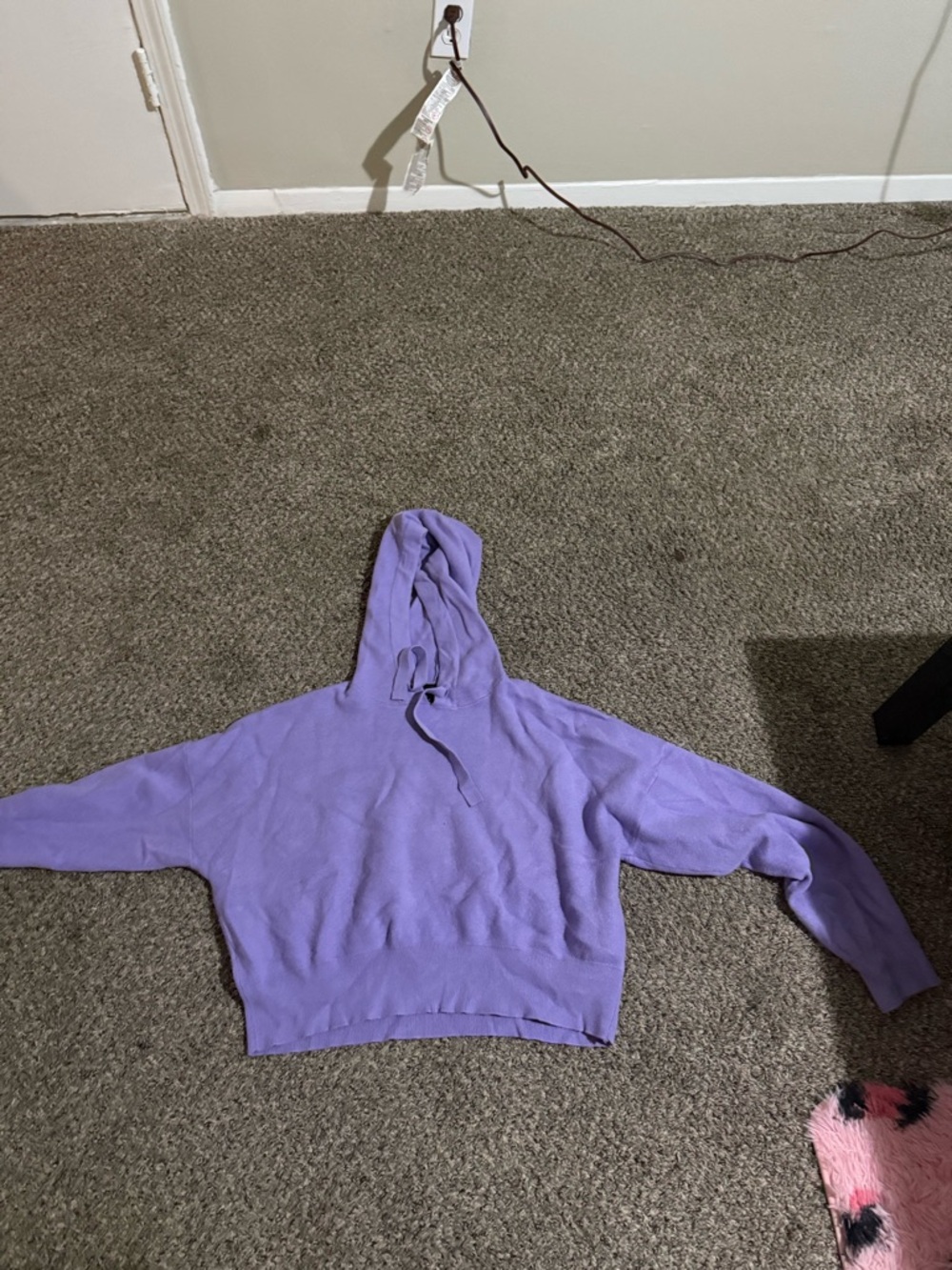 Forever 21 Lavender Hooded Pullover Sweater